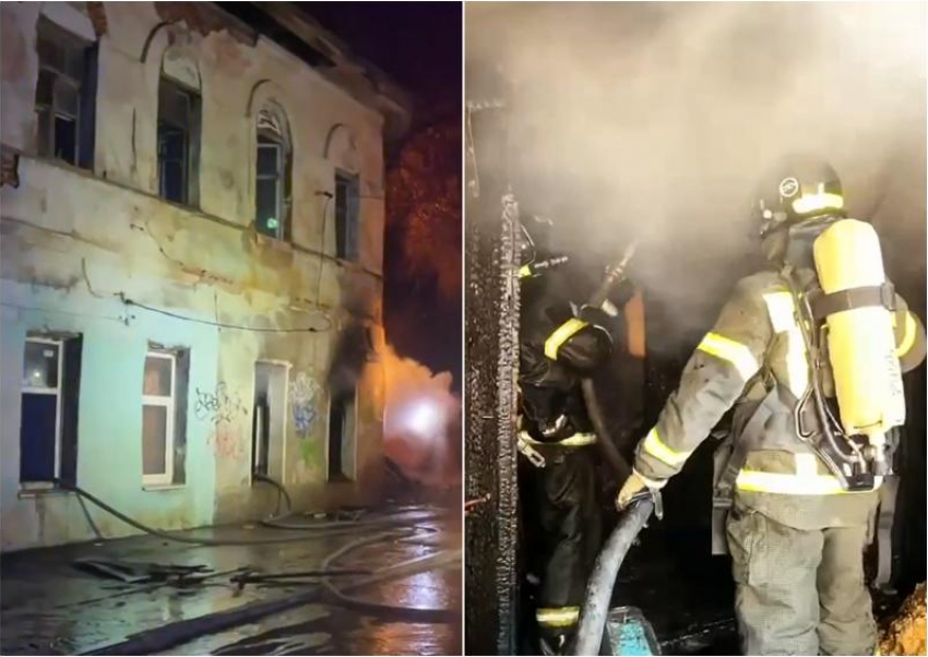 Спасатели назвали причины двух крупных пожаров в Кировском районе Астрахани