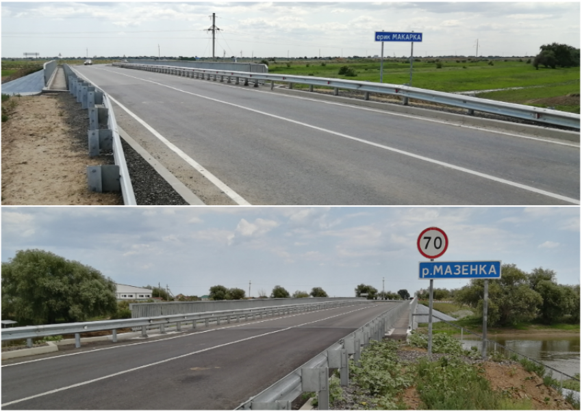 Капремонт двух мостов в Володарском районе Астраханской области закончили досрочно